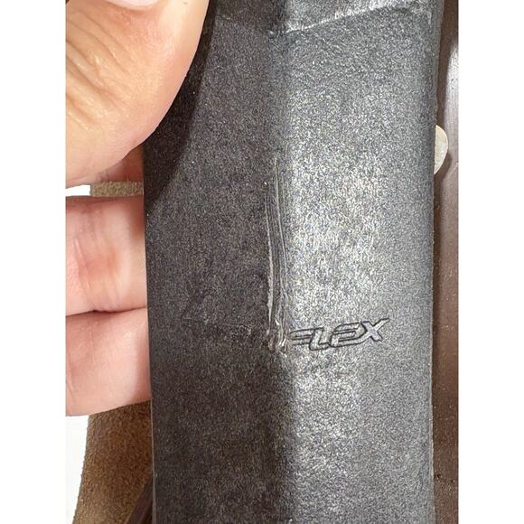 Vintage Variflex Brown Leather Suede Roller Skates Size 10 D 4 Wheels - Picture 8 of 14